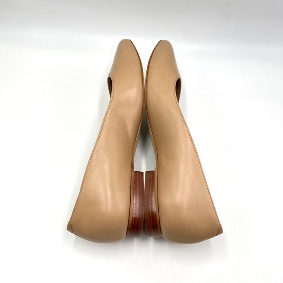 Walking Cradles Size 8.5 Nude Tan Beige Leather Comfort Ballet Flats Shoes - Picture 8 of 14